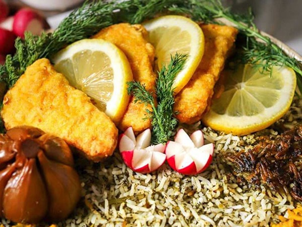 سبزی پلو با ماهی