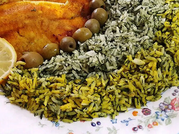مراحل سبزی پلو با ماهی